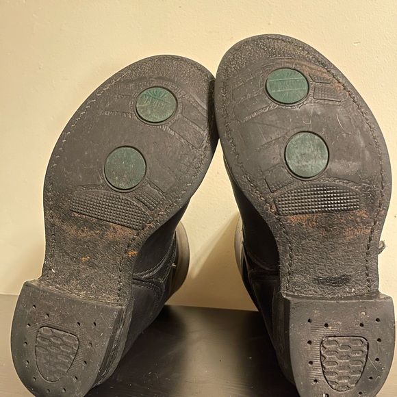 black motorcycle fry boots, size 71/2, original sole Very resistant hard leather - Picture 3 of 7